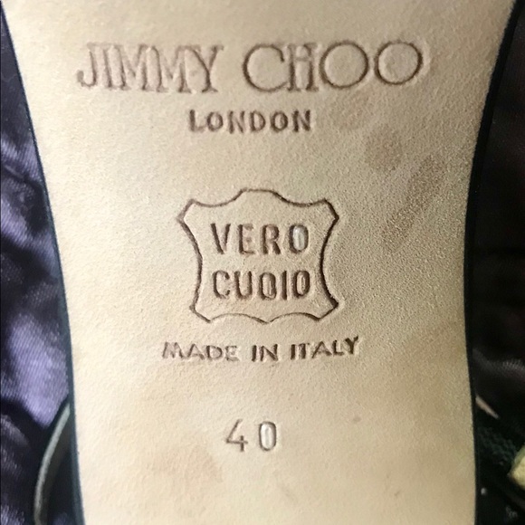 Jimmy Choo Black Strappy Heels Size 40 - Picture 5 of 5